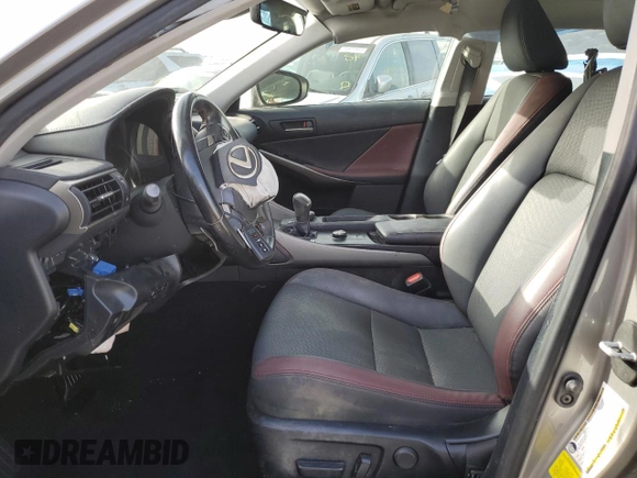 2020 Lexus IS 300 with VIN JTHAA1D20L5107400, listed as a Copart auction lot 58999335 with 74,777 mi miles and Non repairable. Bid and sale history available at DreamBid. Image 7.