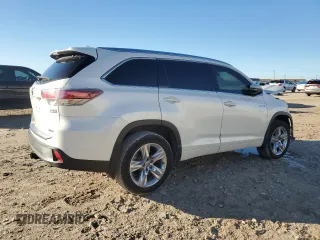 2015 Toyota Highlander Hybrid Limited with VIN 5TDDCRFH4FS007775, listed as a Copart auction lot 86442554 with 0 mi miles and Salvage Title. Bid and sale history available at carsss.com. Image 3.
