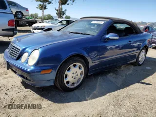 2003 Mercedes-Benz CLK 320 with VIN WDBLK65G43T140067, listed as a Copart auction lot 66206574 with 160,827 mi miles and Clean Title. Bid and sale history available at carsss.com. Image 1.