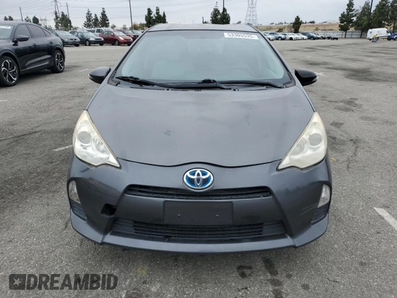 2012 Toyota Prius c One with VIN JTDKDTB32C1028595, listed as a Copart auction lot 53305535 with Not Provided miles and Salvage Title. Bid and sale history available at carsss.com. Image 5.