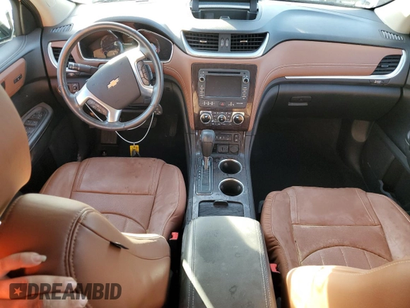 2015 Chevrolet Traverse LTZ z VIN 1GNKRJKD0FJ205512, wystawiony jako Copart lot #44443585 z przebiegiem Nie podano mil oraz Nie do naprawy • Non repairable. Historia ofert i sprzedaży dostępna na DreamBid. Obrazek 8.