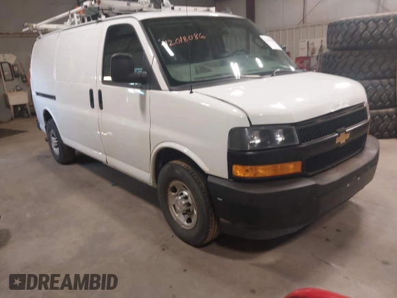 2018 Chevrolet Express Cargo with VIN 1GCWGAFP4J1342434, listed as a IAAI auction lot 42018086 with 149,934 mi miles and . Bid and sale history available at DreamBid. Image 1.
