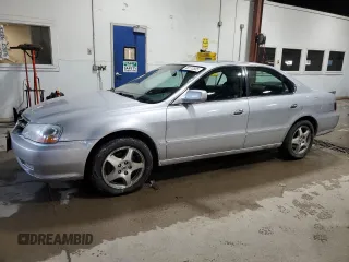 2002 Acura TL with VIN 19UUA56602A040956, listed as a Copart auction lot 46113585 with 209,079 mi miles and Salvage Title. Bid and sale history available at carsss.com. Image 1.