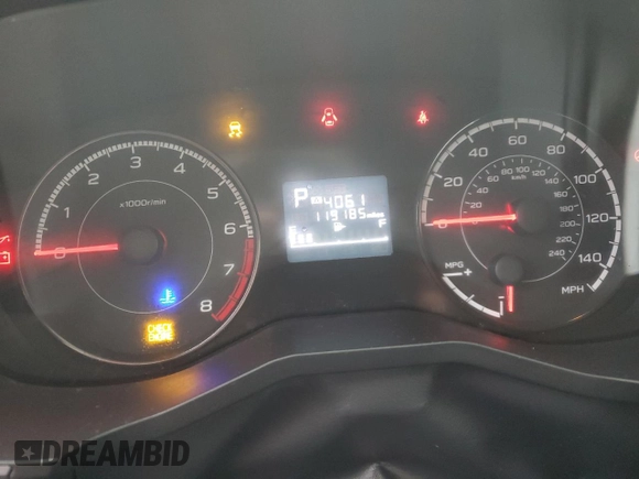2018 Subaru Impreza Premium с VIN 4S3GTAB66J3721503, выставлен на аукционе Copart как лот 82799024 с пробегом 119 185 миль миль и Списание • Salvage title. История ставок и продаж доступна на DreamBid. Изображение 9.