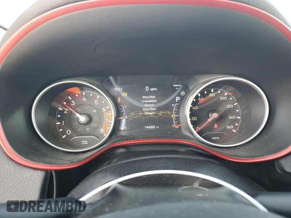 2019 Jeep Compass Trailhawk with VIN 3C4NJDDB0KT739946, listed as a Copart auction lot 44887965 with 144,502 mi miles and Salvage Title. Bid and sale history available at carsss.com. Image 9.