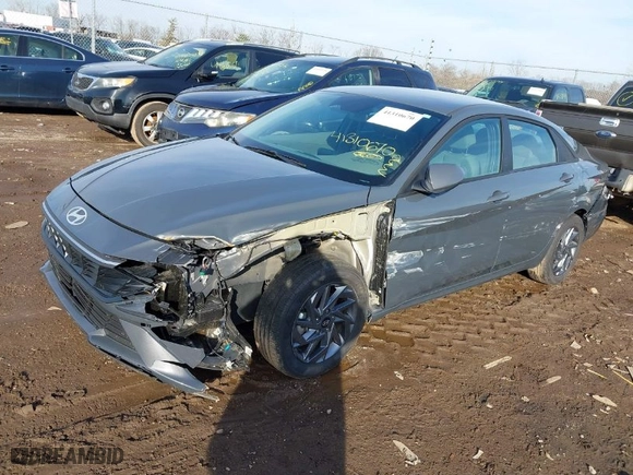 2024 Hyundai Elantra Essential with VIN KMHLM4DG3RU786815, listed as a IAAI auction lot 41310670 with 13,174 mi miles. Bid and sale history available at carsss.com. Image 2.