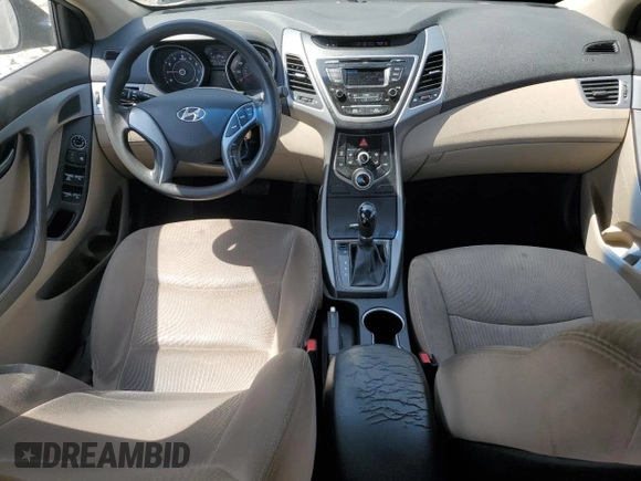 2016 Hyundai Elantra SE with VIN 5NPDH4AE7GH722008, listed as a Copart auction lot 53365985 with 67,181 mi miles and Salvage Title. Bid and sale history available at DreamBid. Image 8.