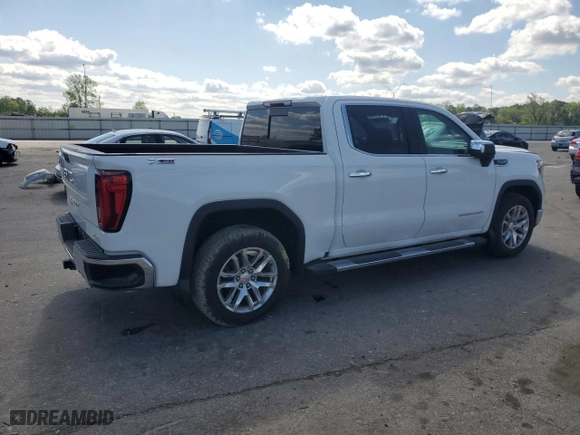 2019 GMC Sierra 1500 SLT with VIN 1GTU9DEL5KZ151318, listed as a Copart auction lot 52094445 with 134,260 mi miles and Clean Title. Bid and sale history available at carsss.com. Image 3.