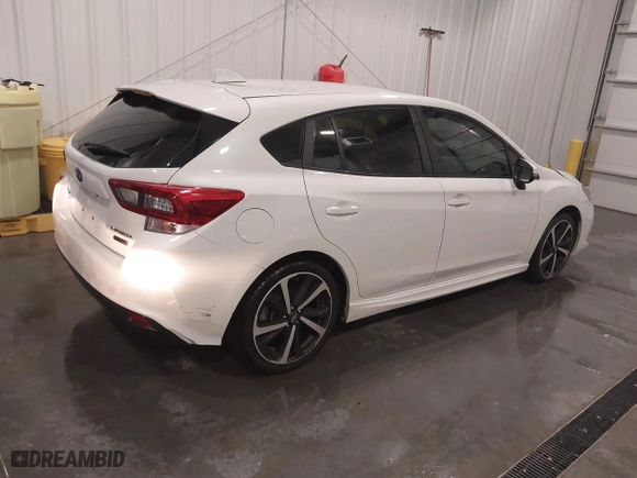 2022 Subaru Impreza Sport with VIN 4S3GTAM60N3728269, listed as a IAAI auction lot 41486297 with 36,293 mi miles. Bid and sale history available at carsss.com. Image 4.