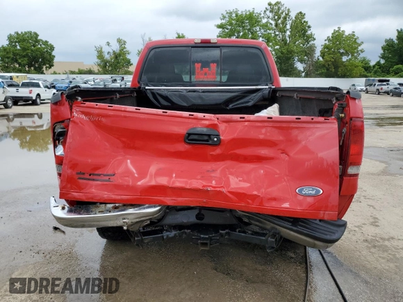2005 Ford Super Duty F-250 XL with VIN 1FTSW21P15EA95290, listed as a Copart auction lot 61757644 with 0 mi miles and Salvage Title. Bid and sale history available at carsss.com. Image 6.