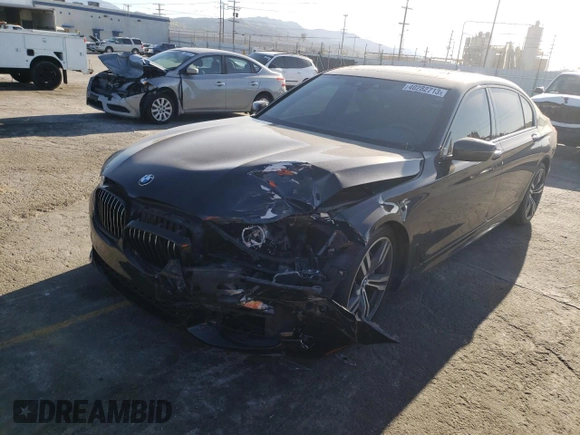 2019 BMW 7 Series 740i with VIN WBA7E2C55KB454137, listed as a Copart auction lot 40282713 with 42,654 mi miles. Bid and sale history available at carsss.com. Image 1.