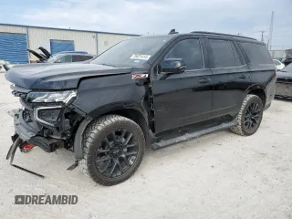 2023 Chevrolet Tahoe Z71 with VIN 1GNSKPKL7PR237049, listed as a Copart auction lot 75631414 with 15,165 mi miles and Salvage title. Bid and sale history available at DreamBid. Image 1.
