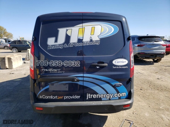 2021 Ford Transit Connect Van XL with VIN NM0LS6E22M1501439, listed as a Copart auction lot 76339604 with 67,388 mi miles and Salvage Title. Bid and sale history available at carsss.com. Image 6.