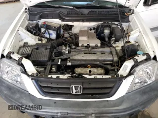 2001 Honda CR-V LX with VIN JHLRD284X1S014401, listed as a Copart auction lot 76837334 with 195,358 mi miles and Salvage Title. Bid and sale history available at carsss.com. Image 12.
