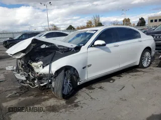 2013 BMW 7 Series 750Li with VIN WBAYE8C58DD133952, listed as a Copart auction lot 79345424 with Not provided miles and Salvage title. Bid and sale history available at DreamBid. Image 1.