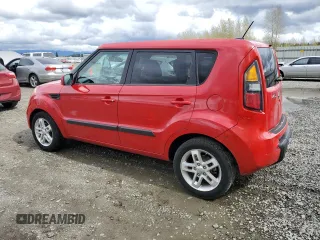 2011 Kia Soul + with VIN KNDJT2A25B7343825, listed as a Copart auction lot 52168345 with 117,204 mi miles and Salvage Title. Bid and sale history available at carsss.com. Image 2.