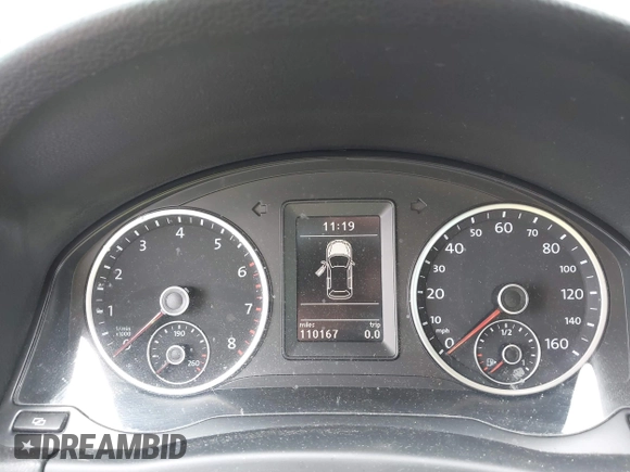 2012 Volkswagen Tiguan SE with VIN WVGAV7AX8CW004451, listed as a IAAI auction lot 42287717 with 110,167 mi miles and . Bid and sale history available at DreamBid. Image 7.