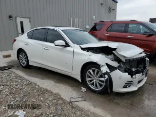 2015 Infiniti Q50 Premium with VIN JN1BV7AR8FM414003, listed as a Copart auction lot 54315965 with 102,596 mi miles and Non Repairable. Bid and sale history available at carsss.com. Image 4.