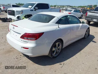 2012 Lexus IS 250 C with VIN JTHFF2C23C2521335, listed as a IAAI auction lot 41972354 with 88,508 mi miles and . Bid and sale history available at DreamBid. Image 4.