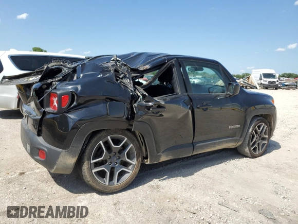 2021 Jeep Renegade Sport z VIN ZACNJCAB4MPM32480, wystawiony jako Copart lot #60702224 z przebiegiem 39 398 mil mil oraz Szkoda całkowita • Salvage title. Historia ofert i sprzedaży dostępna na DreamBid. Obrazek 3.