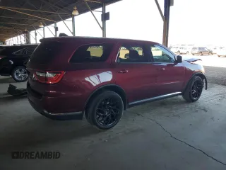 2020 Dodge Durango SXT with VIN 1C4RDHAGXLC352818, listed as a Copart auction lot 58450165 with Not provided miles and Salvage title. Bid and sale history available at DreamBid. Image 3.