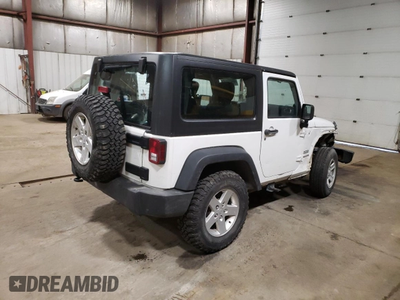 2012 Jeep Wrangler Sport z VIN 1C4AJWAG7CL256428, wystawiony jako Copart lot #66923465 z przebiegiem 36 478 mil mil oraz Szkoda całkowita • Salvage title. Historia ofert i sprzedaży dostępna na DreamBid. Obrazek 3.