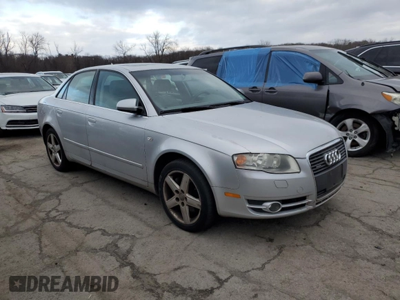 2005 Audi A4 2.0T with VIN WAUDF68E85A439819, listed as a Copart auction lot 81468104 with 87,787 mi miles and Salvage Title. Bid and sale history available at carsss.com. Image 4.