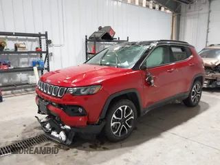2023 Jeep Compass (RED) Edition with VIN 3C4NJDCN0PT514252, listed as a IAAI auction lot 41575768 with 25,156 mi miles and . Bid and sale history available at DreamBid. Image 6.