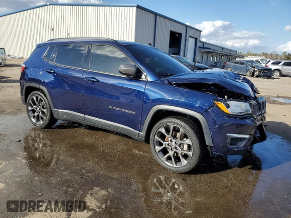 2021 Jeep Compass 80th Anniversary z VIN 3C4NJCEB4MT531712, wystawiony jako Copart lot #78166824 z przebiegiem 58 837 mil mil oraz Nie do naprawy • Non repairable. Historia ofert i sprzedaży dostępna na DreamBid. Obrazek 4.