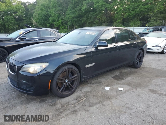 2012 BMW 7 Series 740Li with VIN WBAKB4C53CC576294, listed as a Copart auction lot 53401885 with 159,858 mi miles and Clean Title. Bid and sale history available at carsss.com. Image 1.