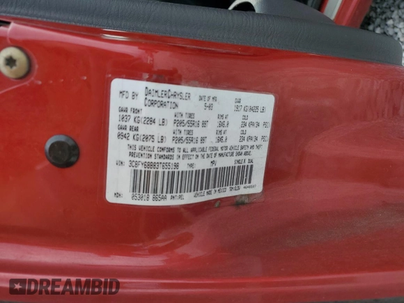 2003 Chrysler PT Cruiser Limited with VIN 3C8FY68B83T655198, listed as a Copart auction lot 65614794 with 213,251 mi miles and Salvage Title. Bid and sale history available at carsss.com. Image 14.