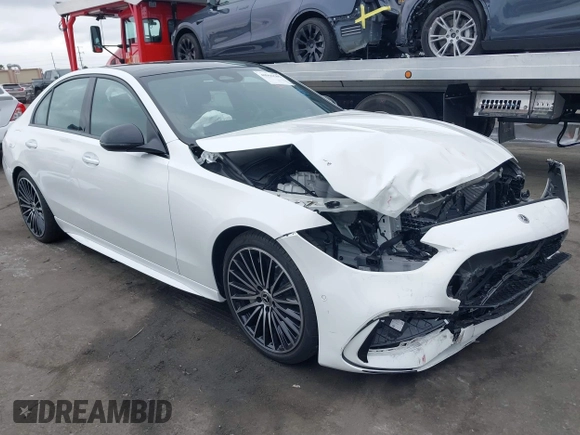2024 Mercedes-Benz C 300 with VIN W1KAF4GB1RR225575, listed as a IAAI auction lot 40966585 with 3,538 mi miles and . Bid and sale history available at DreamBid. Image 1.