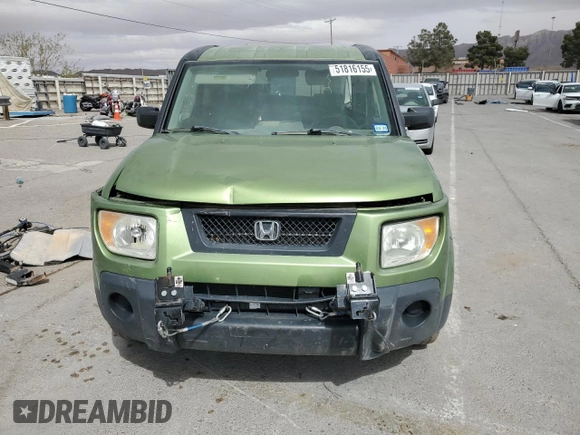 2006 Honda Element EX-P with VIN 5J6YH28766L025530, listed as a Copart auction lot 51816155 with 240,626 mi miles and Salvage Title. Bid and sale history available at DreamBid. Image 5.