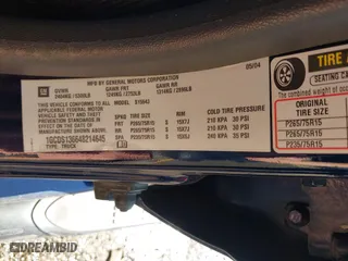 2004 Chevrolet Colorado 1SB LS Z85 with VIN 1GCDS136648214645, listed as a IAAI auction lot 40686971 with 167,422 mi miles. Bid and sale history available at carsss.com. Image 9.
