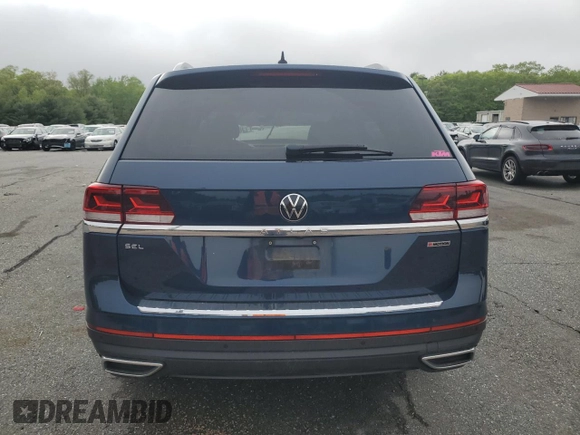 2021 Volkswagen Atlas SEL with VIN 1V2BP2CAXMC566223, listed as a Copart auction lot 56785655 with 101,229 mi miles and Salvage title. Bid and sale history available at DreamBid. Image 6.