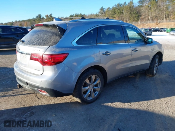 2016 Acura MDX w/Advance with VIN 5FRYD4H93GB014132, listed as a IAAI auction lot 41276323 with 1 mi miles. Bid and sale history available at carsss.com. Image 4.
