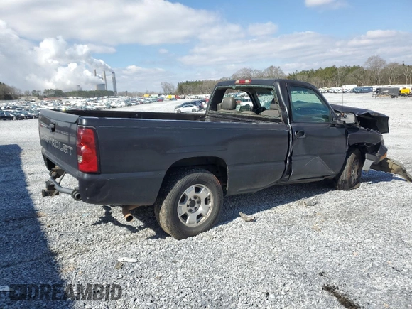 2005 Chevrolet Silverado 1500 Work Truck with VIN 1GCEC14Z95Z255227, listed as a Copart auction lot 46175915 with 144,609 mi miles and Salvage Title. Bid and sale history available at carsss.com. Image 3.