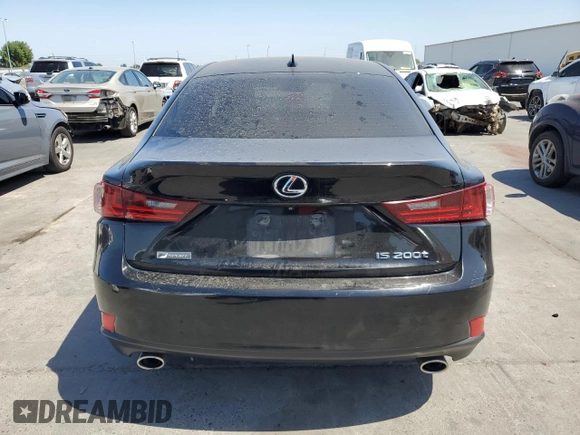 2016 Lexus IS 200t with VIN JTHBA1D23G5037868, listed as a Copart auction lot 60637515 with 110,397 mi miles and Salvage title. Bid and sale history available at DreamBid. Image 6.