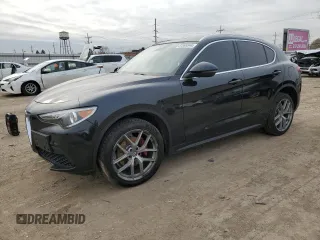 2018 Alfa Romeo Stelvio Ti with VIN ZASFAKBN3J7B90968, listed as a Copart auction lot 81899544 with 72,767 mi miles and Salvage Title. Bid and sale history available at carsss.com. Image 1.