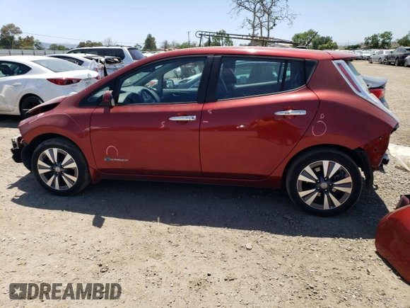 2015 Nissan LEAF SV with VIN 1N4AZ0CPXFC308356, listed as a Copart auction lot 52043783 with 71,353 mi miles. Bid and sale history available at carsss.com. Image 2.