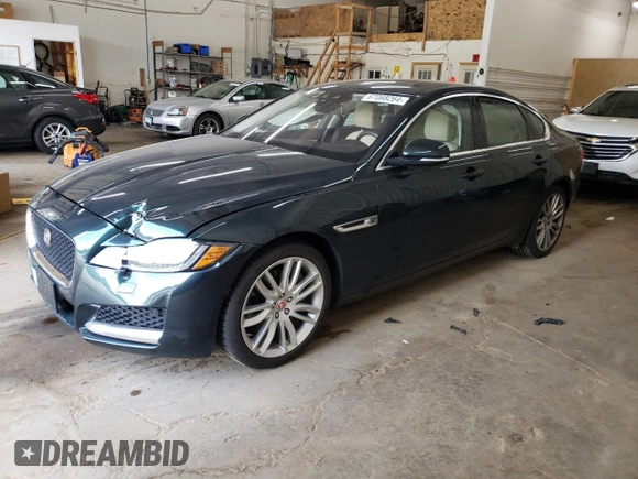 2017 Jaguar XF 35t Prestige with VIN SAJBK4BV3HCY27327, listed as a Copart auction lot 67068264 with 54,087 mi miles and Salvage Title. Bid and sale history available at carsss.com. Image 1.
