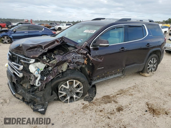 2021 GMC Acadia SLE with VIN 1GKKNKLS9MZ157731, listed as a Copart auction lot 41391635 with 64,347 mi miles and Salvage Title. Bid and sale history available at DreamBid. Image 1.