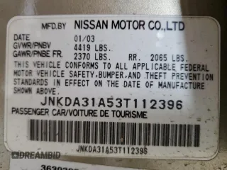 2003 Infiniti I35 Luxury z VIN JNKDA31A53T112396, wystawiony jako Copart lot #46664764 z przebiegiem 188 401 mil mil oraz Czysty tytuł • Clean title. Historia ofert i sprzedaży dostępna na DreamBid. Obrazek 15.