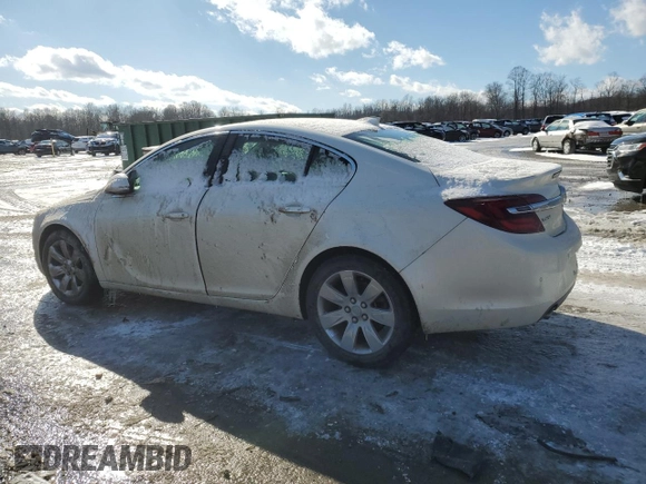 2015 Buick Regal Premium II with VIN 2G4GR5GX2F9125158, listed as a Copart auction lot 45643015 with 85,567 mi miles and Salvage Title. Bid and sale history available at carsss.com. Image 2.