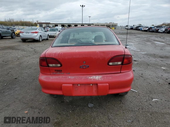 1999 Chevrolet Cavalier LS with VIN 1G1JF524XX7132872, listed as a Copart auction lot 78981014 with 0 mi miles and Salvage Title. Bid and sale history available at carsss.com. Image 6.