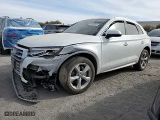 2020 Audi Q5 Premium with VIN WA1ANAFY2L2036350, listed as a Copart auction lot 42344805 with 57,517 mi miles and Salvage Title. Bid and sale history available at carsss.com. Image 1.