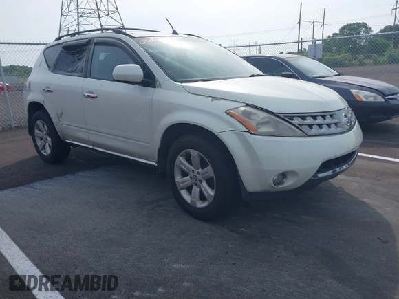 2006 Nissan Murano S z VIN JN8AZ08T96W424215, wystawiony jako IAAI lot #42126408 z przebiegiem 224 188 mil mil oraz . Historia ofert i sprzedaży dostępna na DreamBid. Obrazek 1.