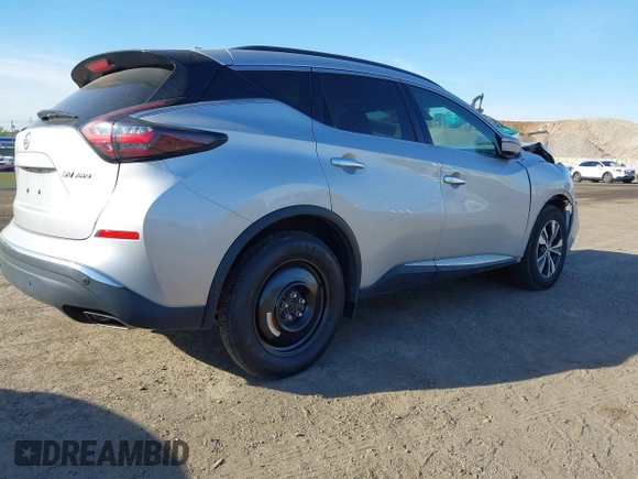 2021 Nissan Murano SV with VIN 5N1AZ2BS3MC144498, listed as a IAAI auction lot 42071696 with 83,014 mi miles and . Bid and sale history available at DreamBid. Image 4.