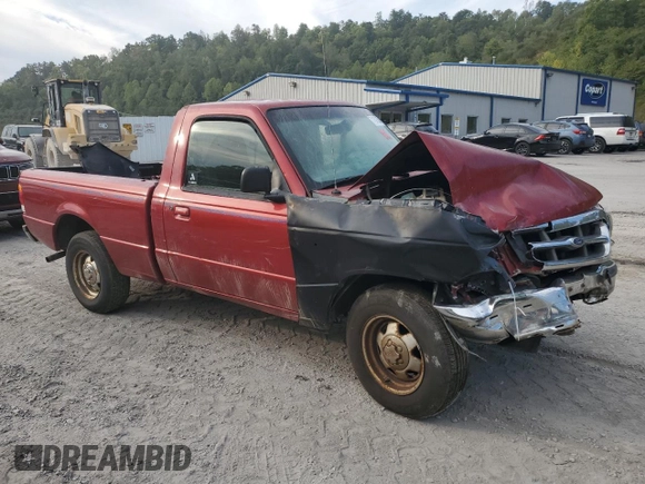 1998 Ford Ranger XL with VIN 1FTYR10C9WUC43557, listed as a Copart auction lot 71393634 with Not provided miles and Salvage title. Bid and sale history available at DreamBid. Image 4.