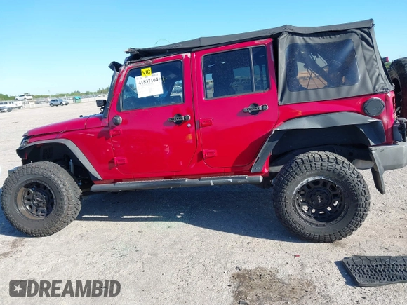 2008 Jeep Wrangler Unlimited X with VIN 1J4GB391X8L649234, listed as a IAAI auction lot 41837164 with 154,035 mi miles and . Bid and sale history available at DreamBid. Image 14.